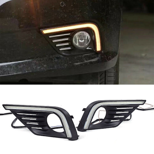 LED DRL Daytime Running Light Fog Day Lamp W/ Turn for Nissan Altima 2016-17