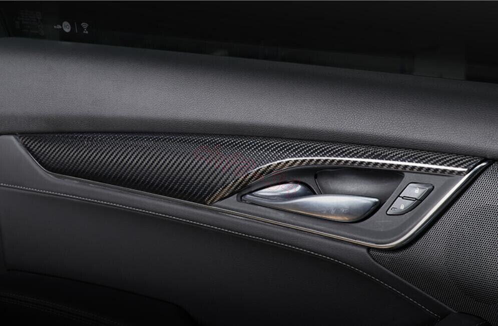 Dry Carbon Fiber Car Interior kit Cover Trim 8PCS Fit for Cadillac CT5 2020-2022