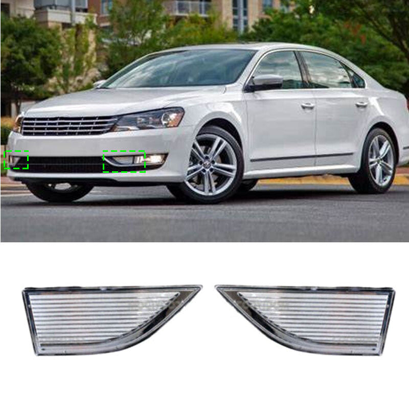 For 2011 2012-2015 for Volkswagen for VW for Passat 1 Pair Front Bumper Fog Light Reflector