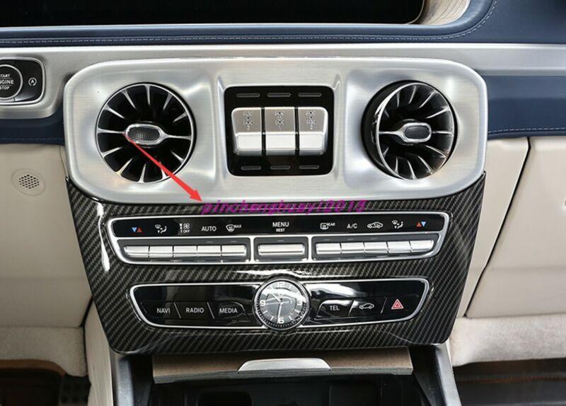 The carbon fiber interior central control mode panel is suitable for Mercedes-Benz G-Class G500 G63 19-20