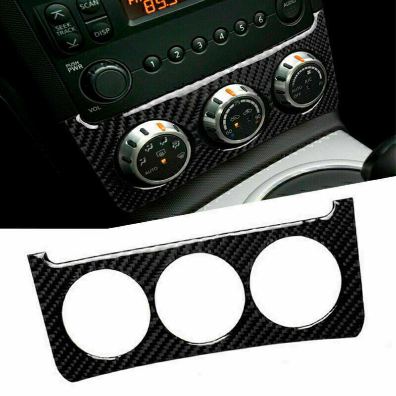 for Nissan 350Z 2006-09 Interior Console Switch Trim Sticker Cover Carbon Fiber