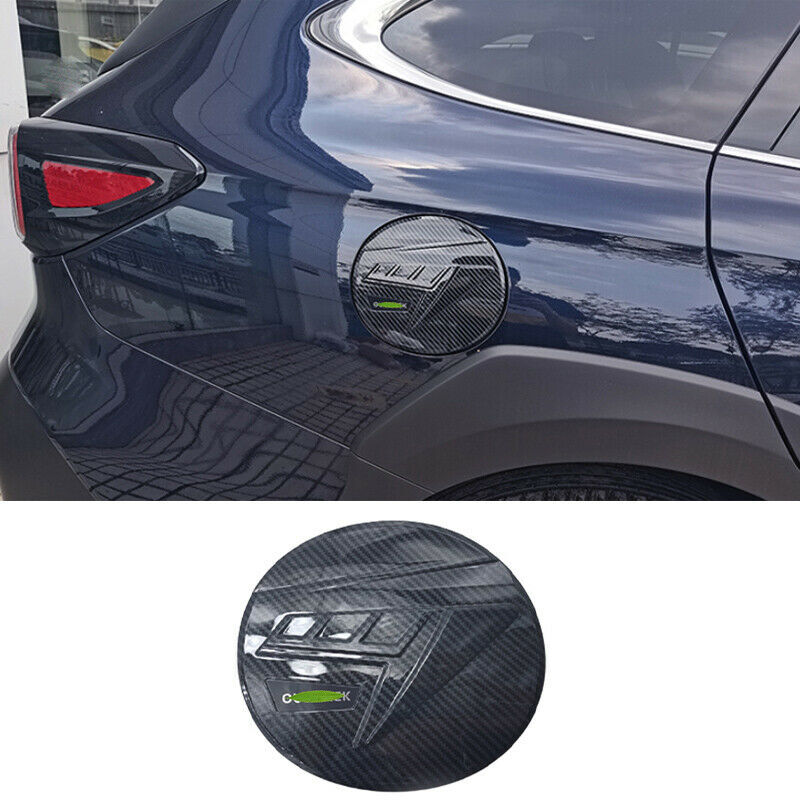 Carbon Fiber ABS Fuel Filler Gas Tank Cap Cover Trim For  for Subaru Outback 2020-23