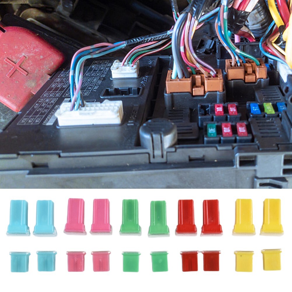 20Pcs Fuses Pack Kit 20A,30A,40A,50A,60A Car Auto Van Square Assortment Fuse New