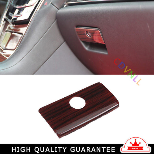 for Co -Pilot Storage Box Handle Sticker Trim for Cadillac ATSL 14-17 Red Wood Grain