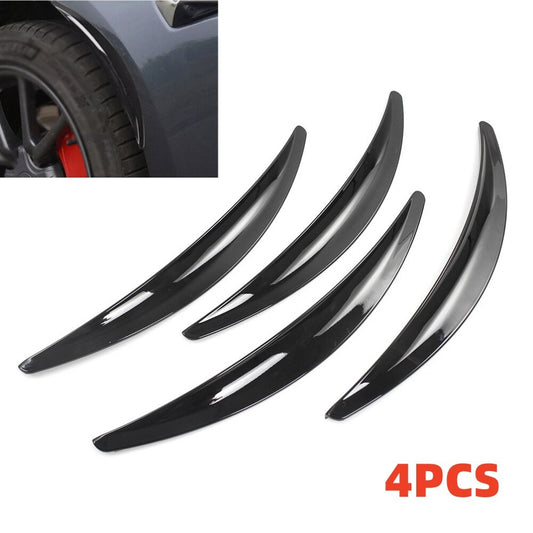 4Pcs Auto Wheel Eyebrow Arch Trim Lips Fender Flares Protector Strip Accessories