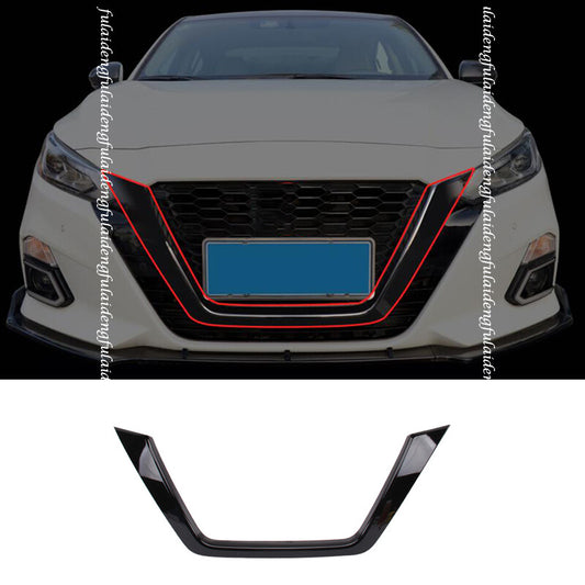 for Nissan Altima 2019-2022 Piano black FRONT Bumper Grills Moulding Cover Trim