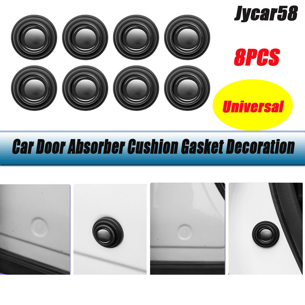 8PCS Car Auto Door Absorber Cushion Gasket Decoration Sticker Absorber Shock Pad