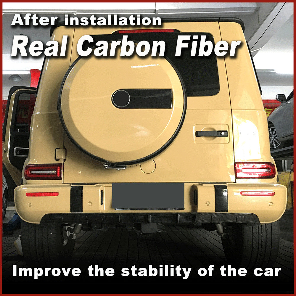 Fit for Mercedes-Benz W463 G63 2019-20 REAL CARBON Rear Bumper Diffuser Lip