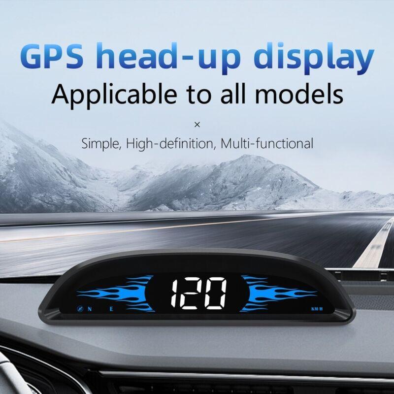 Car HUD GPS Measurement Head-Up Display Speedometer High Definition Reflective Speed Compass