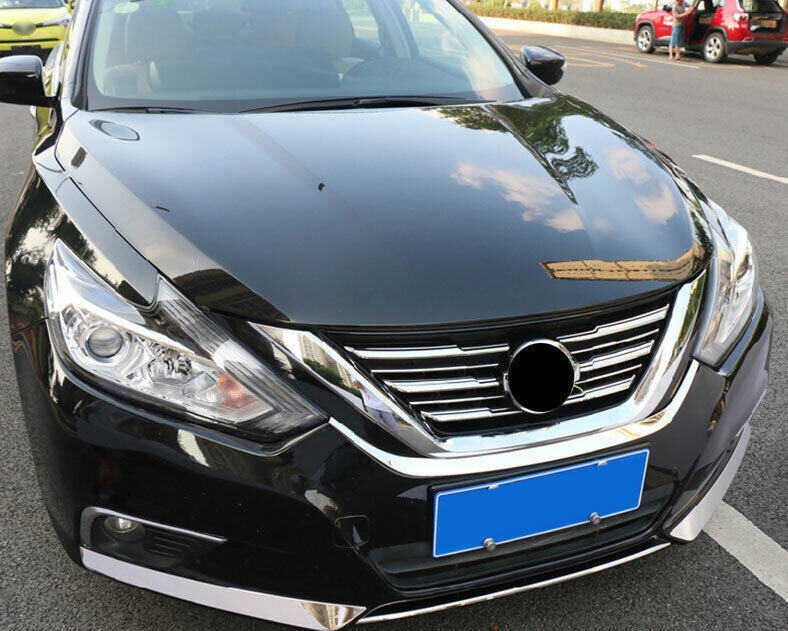 for Nissan Altima 16-2018 Chrome Front Grille Grill Moulding Strip Cover Trim