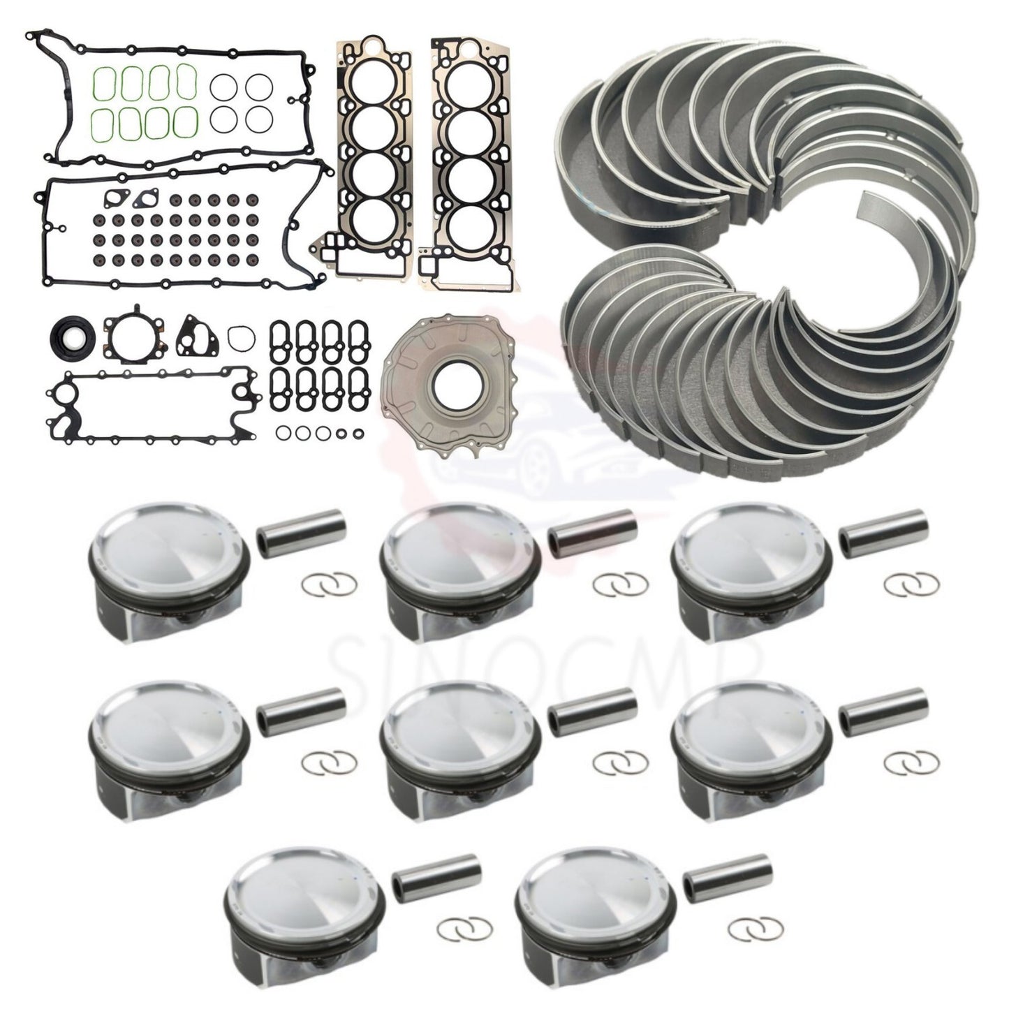 Engine Overhaul Rebuild Kit Fits for Jaguar XJ XE for Land Rover Range AJ133 5.0L V8