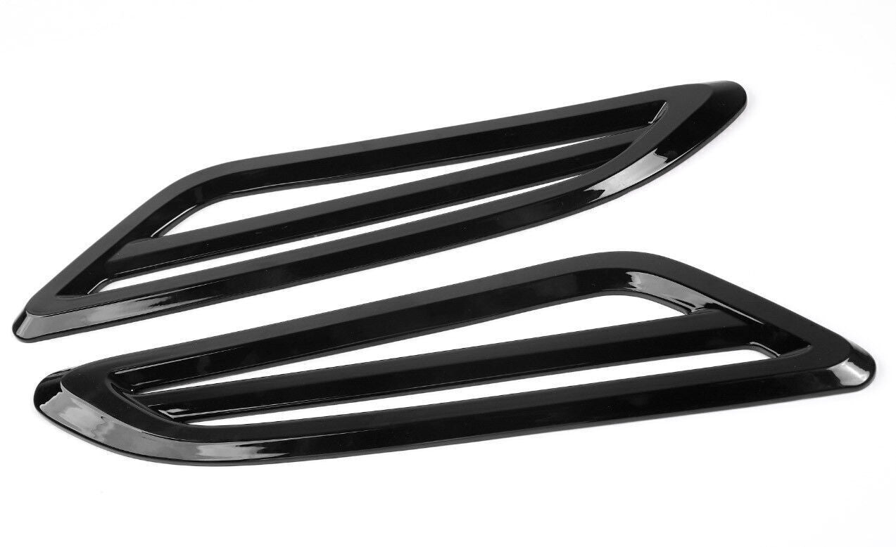 Air Wing Vent Side Fender Cover Fit for Nissan Armada Y62 17-20 Black Wood Grain