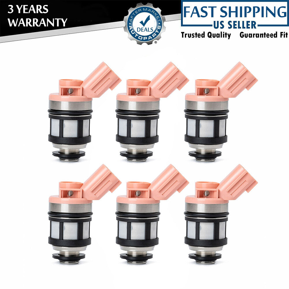 Set 6 Fuel Injectors 166001800 for Nissan Xterra Frontier for INFINITI QX4 1996-2004