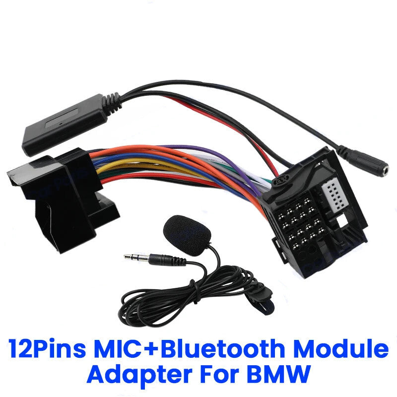 Car Radio Bluetooth 5.0 for BMW E60 E63 E64 E65 E66 E87 AUX Cable Audio Adapter