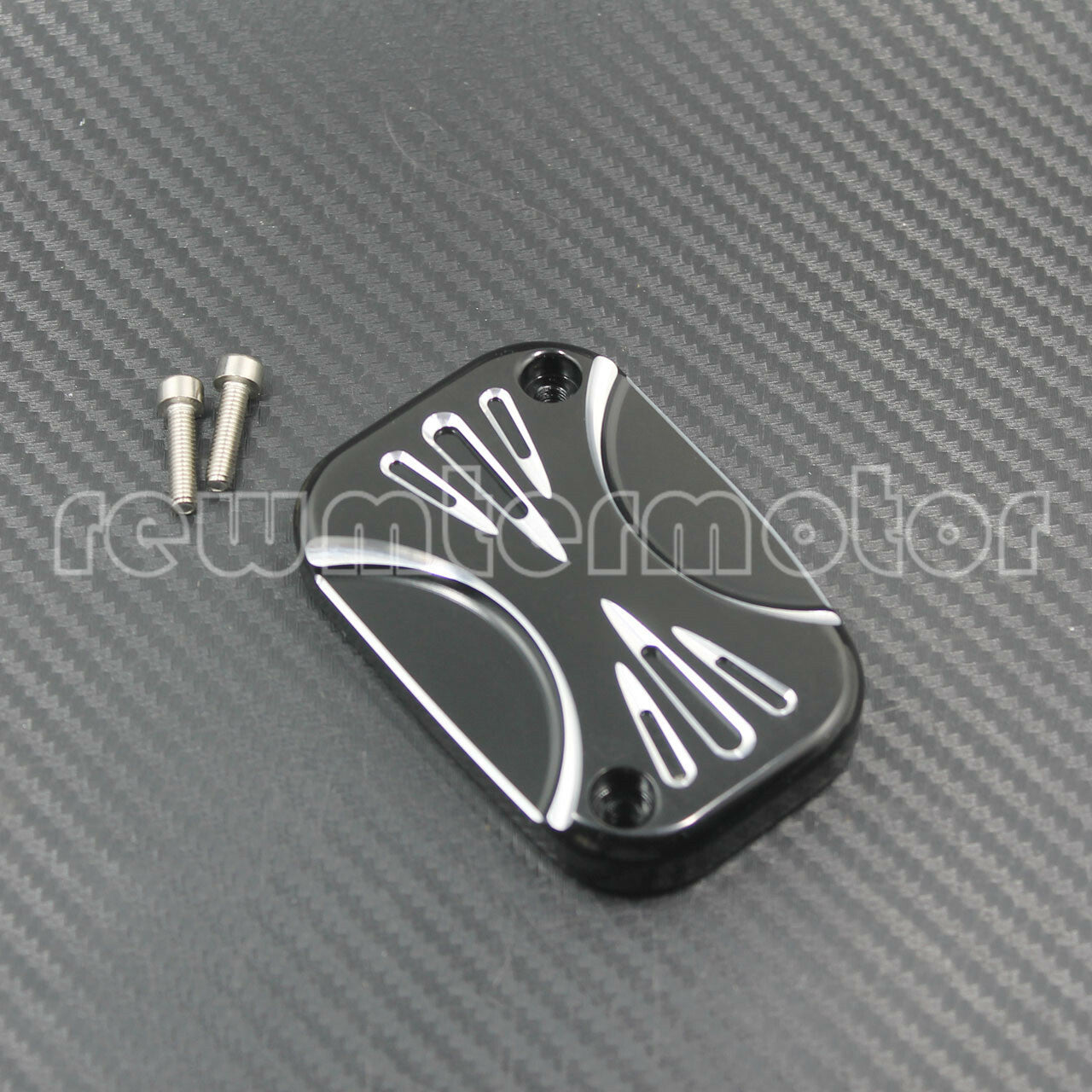 Left CNC Brake Master Front Cylinder Cover Cap Fit for Harley Touring CVO VRSCD