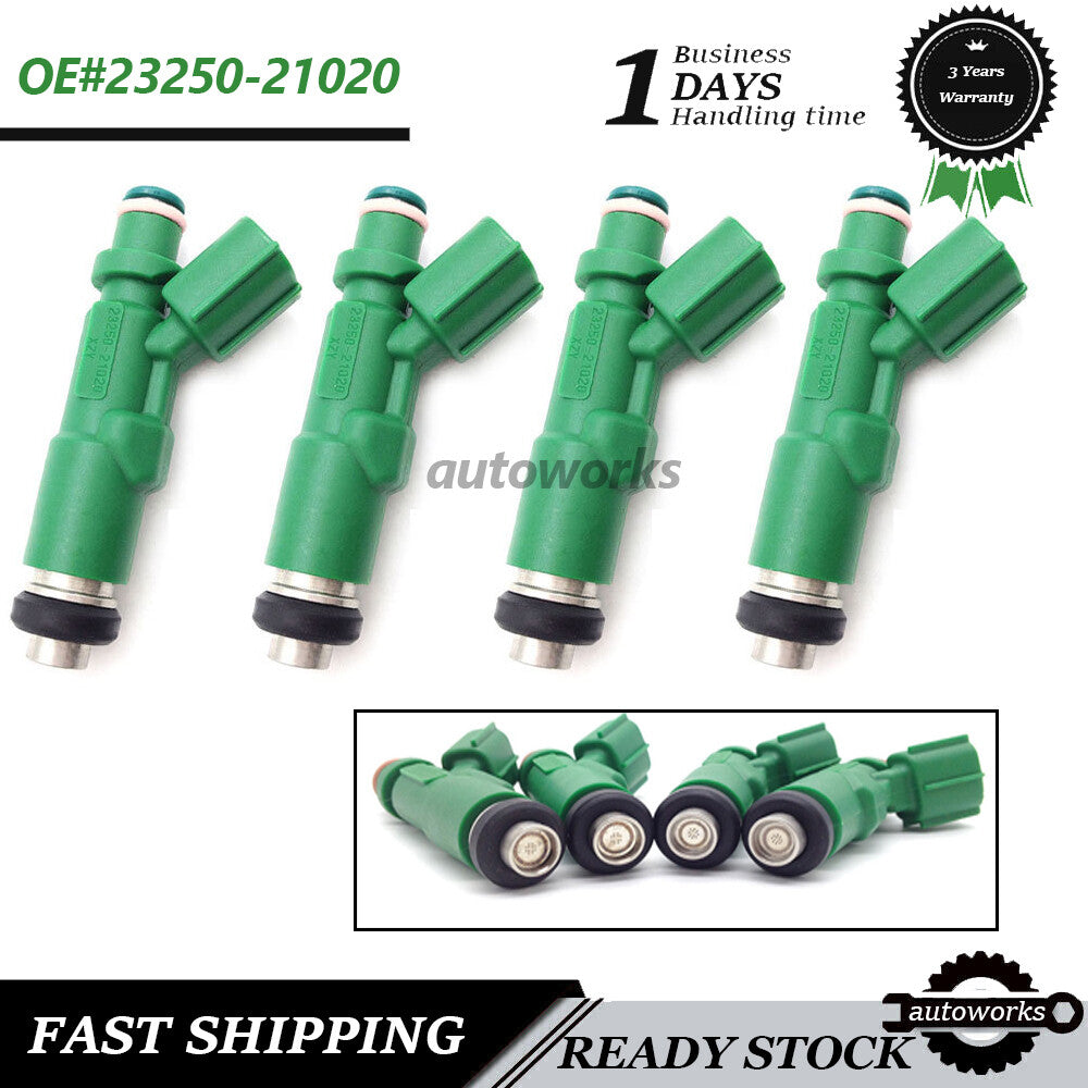 4x Fuel Injectors for Toyota Echo Prius for Scion xA xB 1.5L L4 2001-09 23250-21020