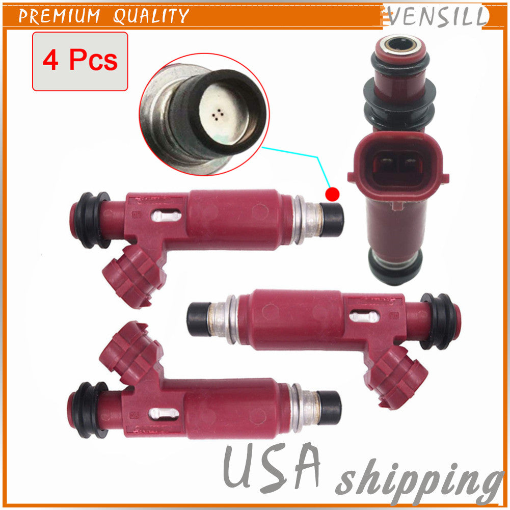 New 4X Fuel Injectors 195500-3310 for Mazda Miata 1.8L-L4 1999-2000 4G1402 FJ584