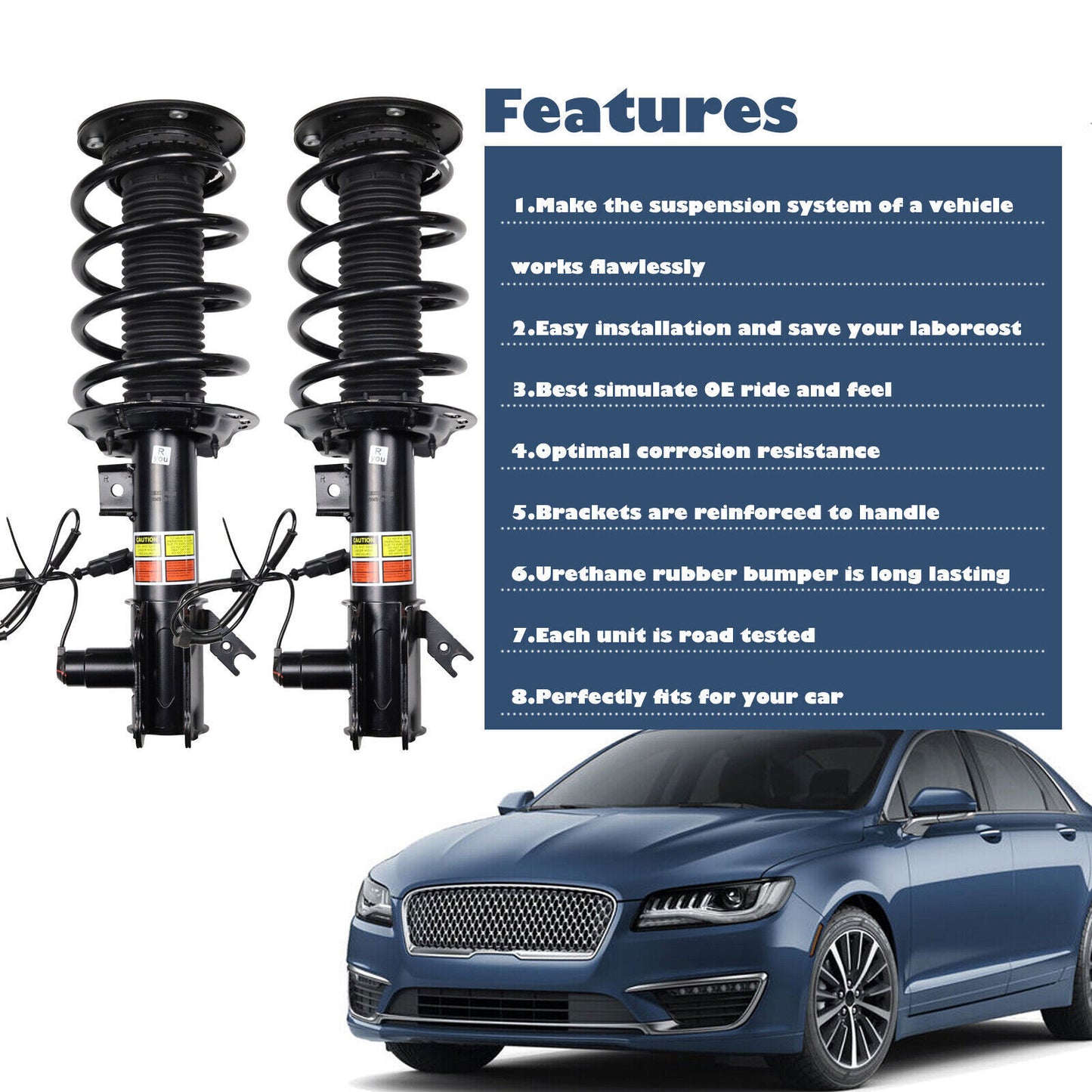 4xFront Rear Shock Strut Assys for Lamborghini Aventador LP700 LP720 LP750 2012