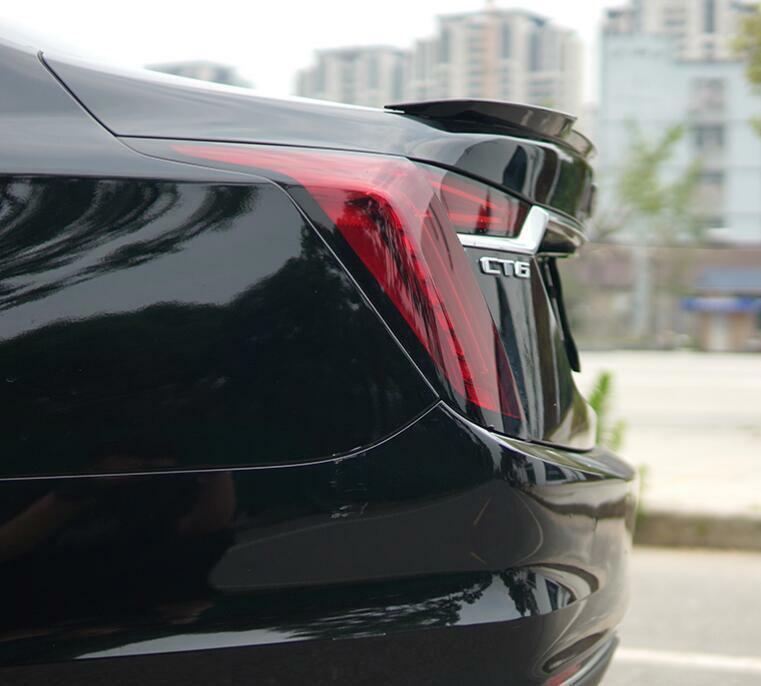 for Cadillac CT6 2019 2020 2021 Glossy black Rear Trunk Spoiler Wing Lip Cover