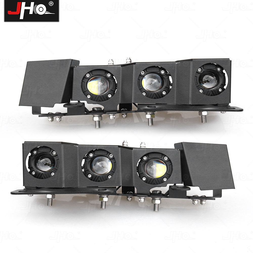 Pair Bumper Fog Light Lamps w/Bulbs Golden Color Fit for Ford Bronco 2021-2024