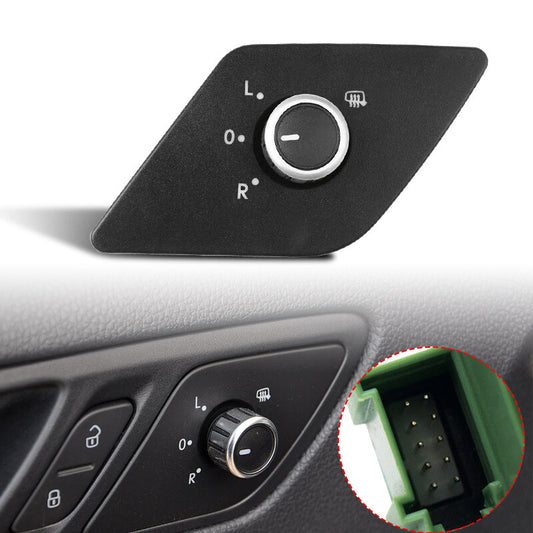 Side Mirror Switch Knob w/ Heat Function for VW for Jetta MK6 5C7 959 565J 2011-2016