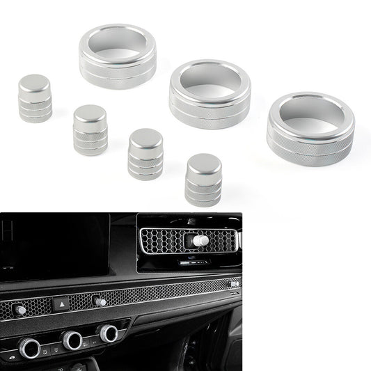 for Honda for Civic 11th 2022+ Fit CRV Central Control Switch Knob Ring Cover Trim