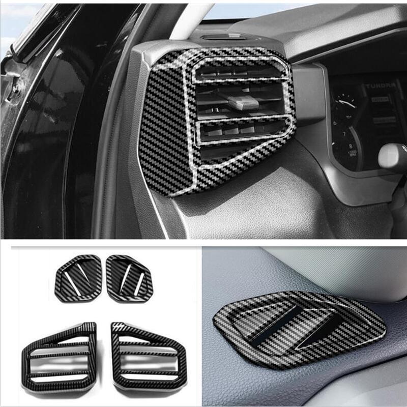 Carbon fiber exterior trim for Toyota Tenderra 2022-2024 car dashboard vent cover