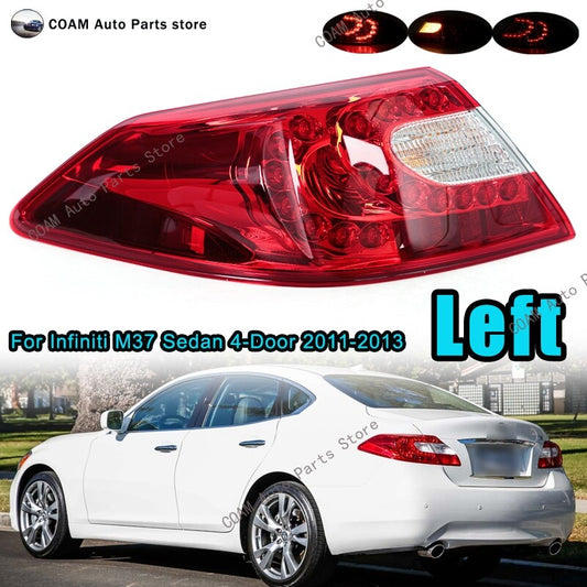The left-side taillight turn signal applies to the for Infiniti M37 sedan 4-door (2011-2013).