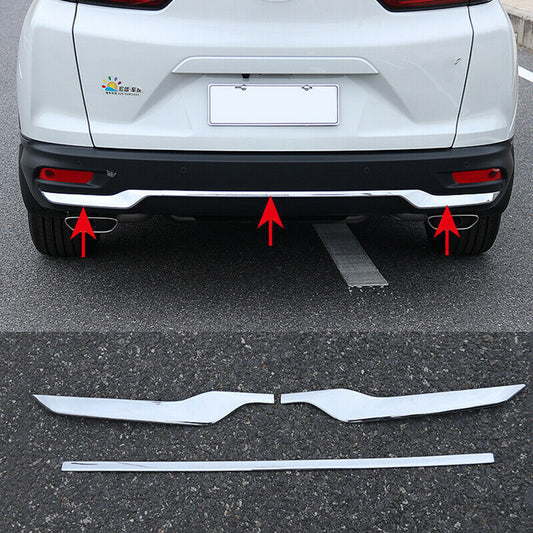 for Honda CR-V 2020-2022 Chrome Car Rear Bumper Cover Strip Protector Trim