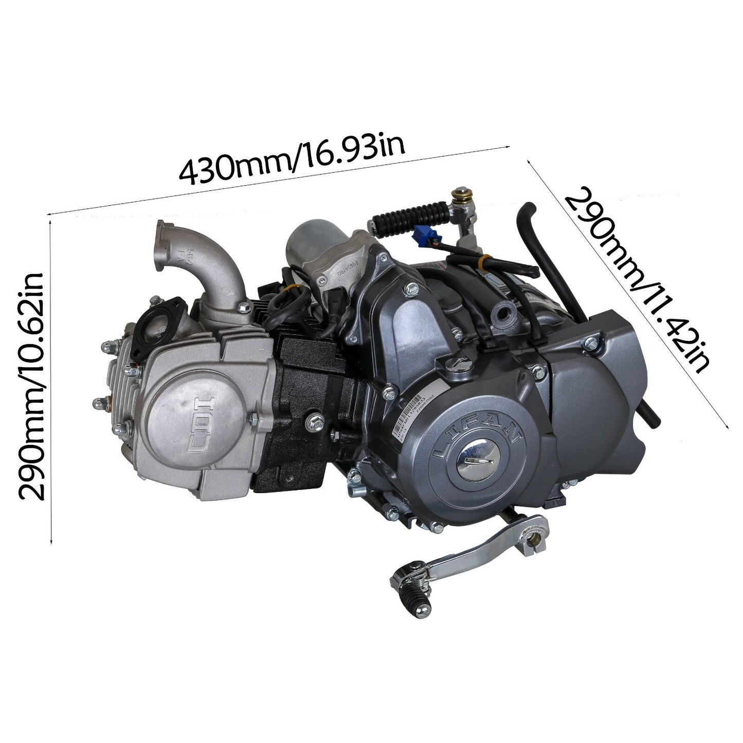 for Lifan 125cc Semi Auto Engine Motor 4 Stroke Pit Dirt Bike ATV CT110 CT90 CT70 50