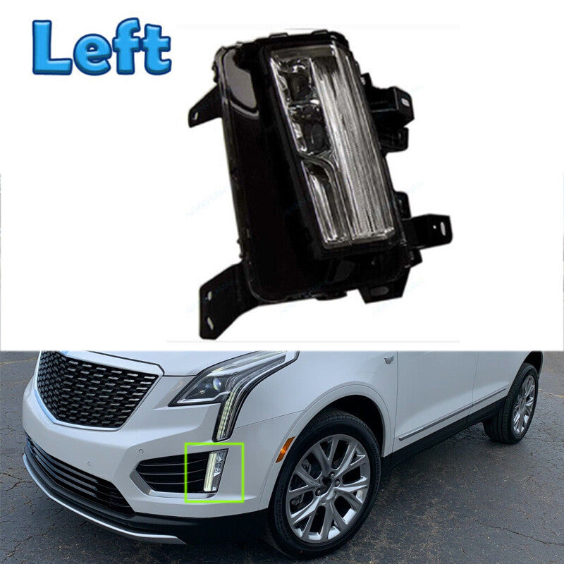 Front Fog Lamp Driving Light Assembly LED DRL Left for Cadillac XT5 2017-2020