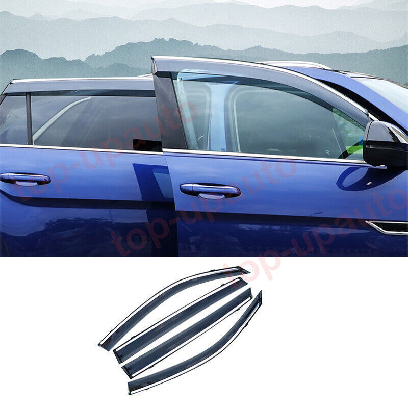 for VW Atlas Cross Sport 2020-2023 Window Visors Rain Guard Vent Shade Cover ABS