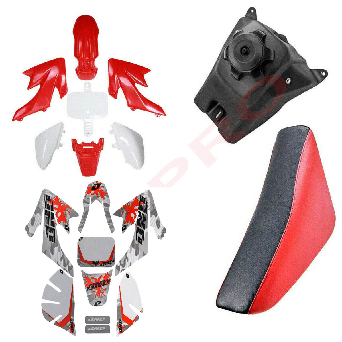 Plastic graphic kit fuel tank for seat for Honda CRF50 XR50 Pit Bike SSR 110 125cc