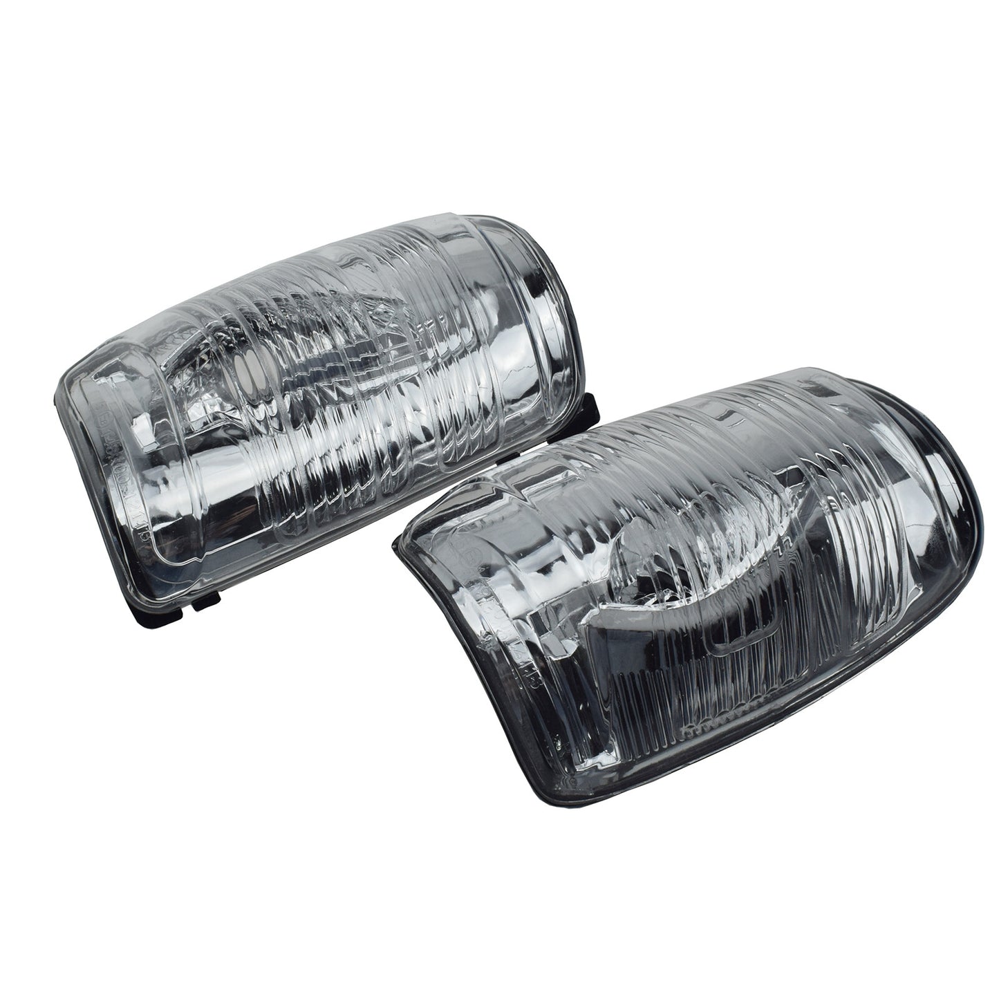 A pair of side mirrors with turn signals suitable for Ford Transit 150 250 350 (model 15-21). High-definition new.
