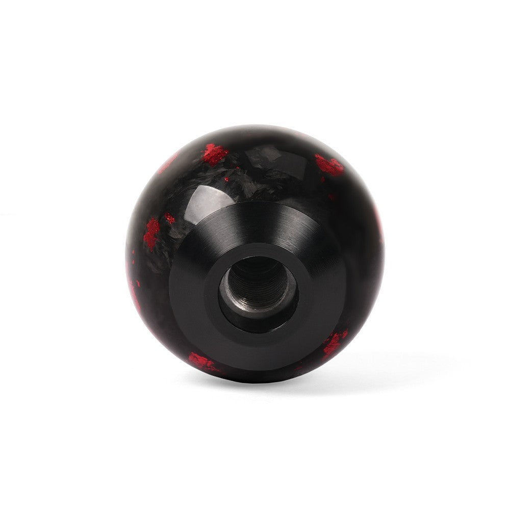 Universal Forged Carbon Fiber Ball Round Manual MT Car Gear Shift Knob Shifter