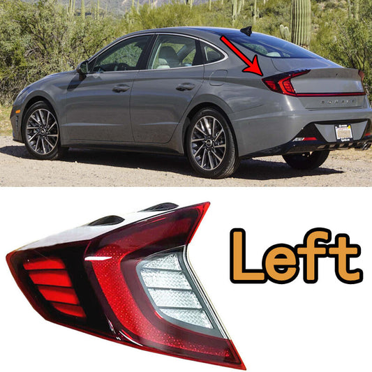 Tail Light Brake Signal Lamp Left for Hyundai Sonata 10th 2020-2021 Halogen