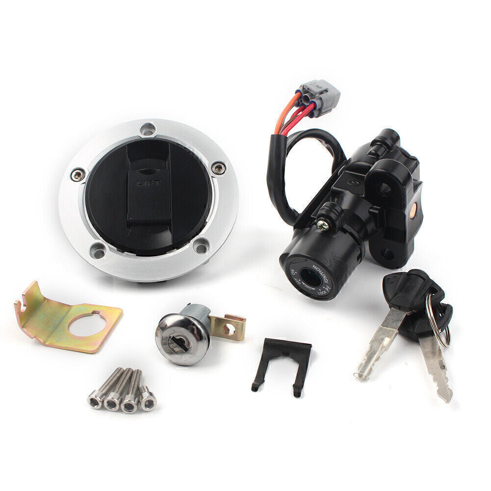 Ignition Switch Fuel Gas Tank Cover Lock w/Key for 04-15 for Suzuki GSXR600 750 1000