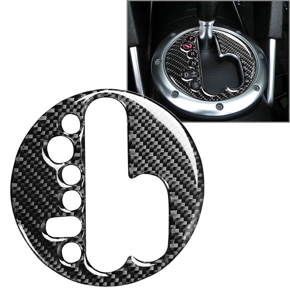 Center Console Gear Shift Panel Cover Carbon Fiber Black for Audi TT 8N 2001-06