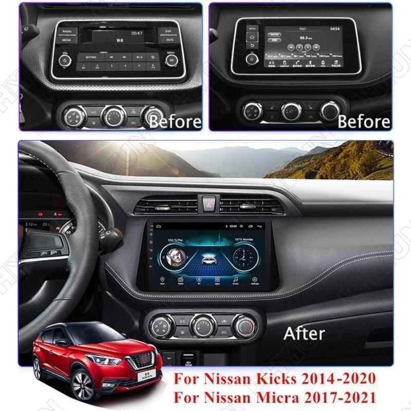 Kicks 14-20 10.1 Android 10.1 Car Radio Stereo GPS 2+32G for Nissan Micra 17-21