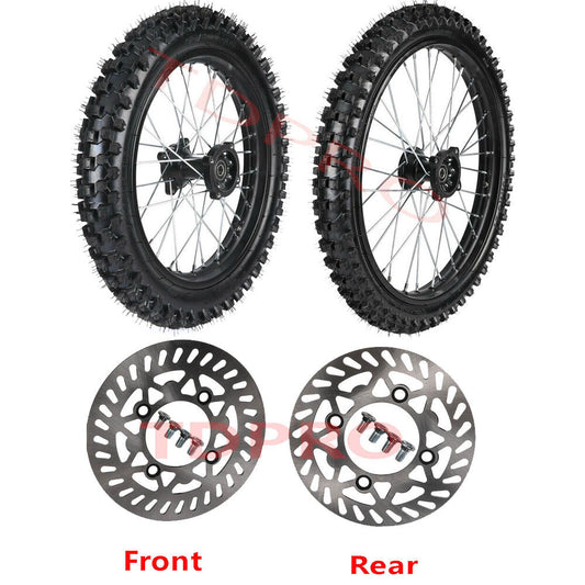 19-inch + 16-inch wheels 70/100-19 90/100-16 tires rims dirt pit bicycle SSR 150cc 140cc 160cc