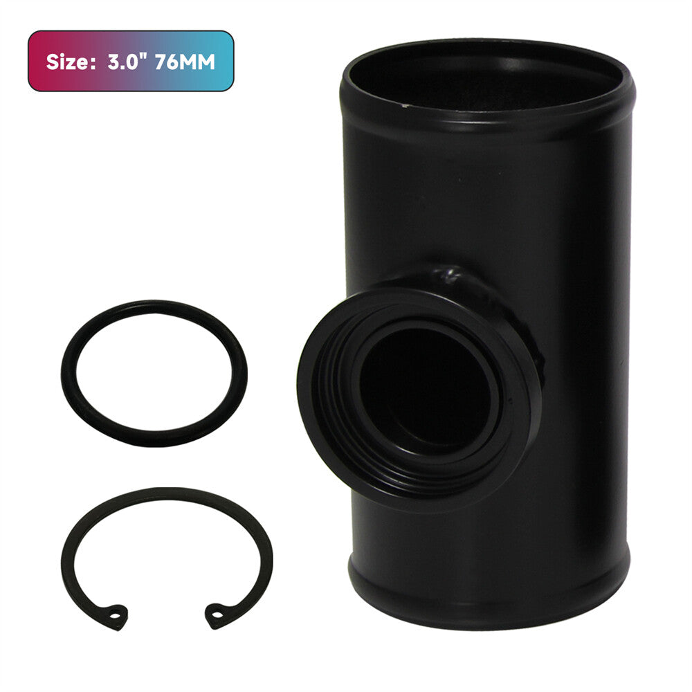 3 76mm Flange Adapter Piping For HKS SSQV SQV BOV Blow Off Valve Tube Pipe BK