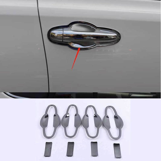 for Toyota RAV4 2013-2018 Black Decor Exterior Side Door Bowl Cup Cover Trim 8P