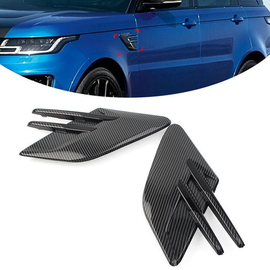 Carbon Fiber Style Side Flares Air Vent Cover Fit for Range Rover Sport 2018-22