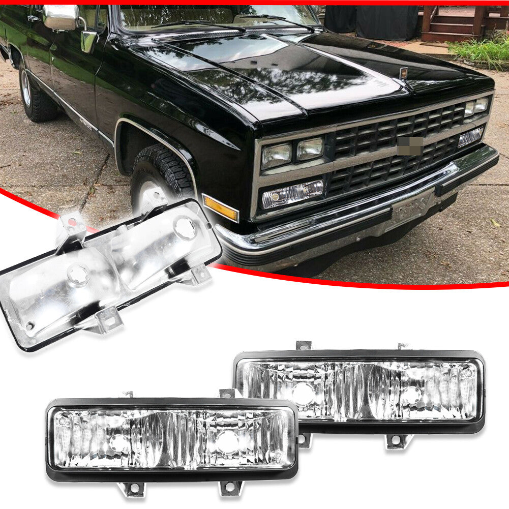 Transparent corner parking light lens for Chevrolet for GMC pickup trucks and SUVs