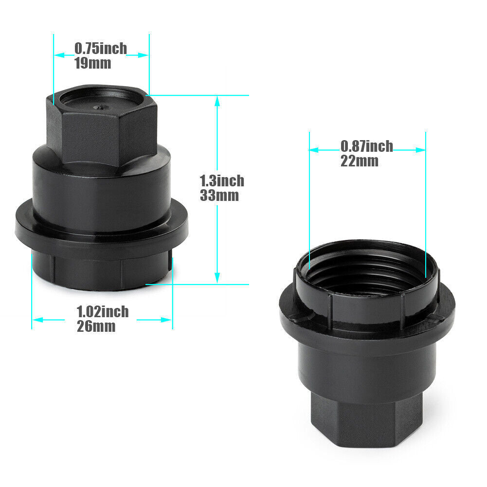 20Pcs Wheel Center Screw Lug Nut Cover Cap for Chevrolet S10 Blazer for GMC for Cadillac