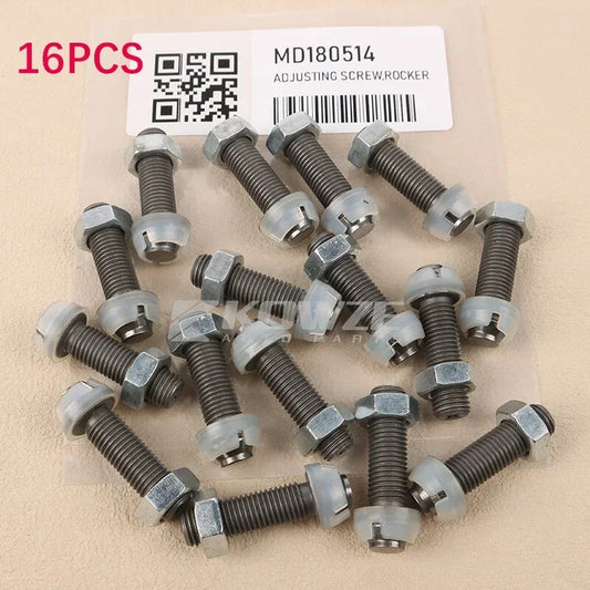 16PCS Rocker Arm Adjusting Screw for Mitsubishi Pajero L200 Triton 4D56 2.5D
