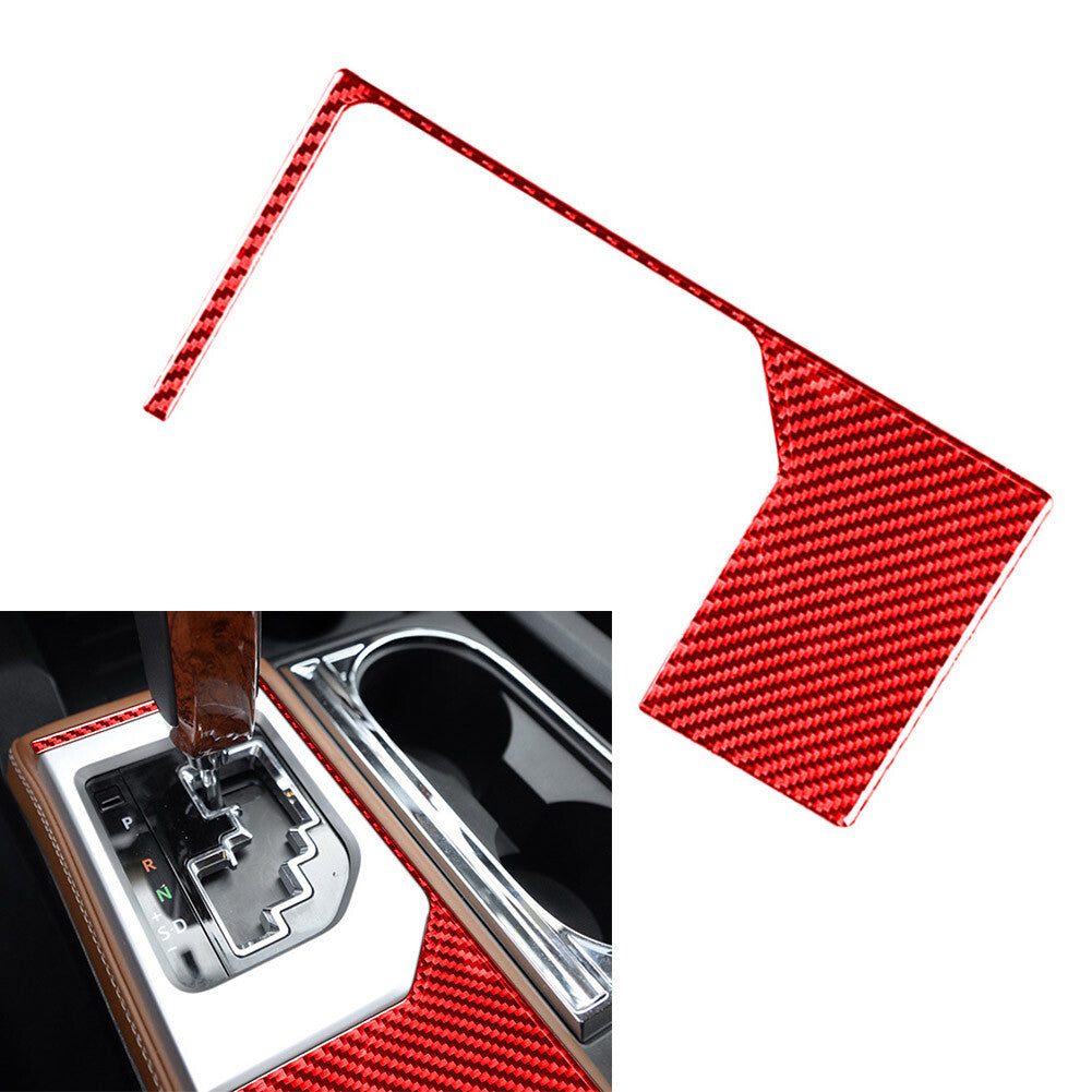 Carbon Fiber Gear Shift Panel Outer Frame Trim for Toyota Tundra 2014-2021