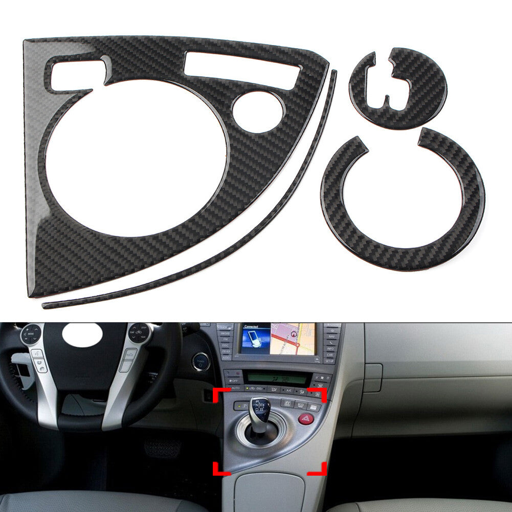 4 Pcs LHD Central Console Gear Shift Panel Trim for Toyota Prius 2012-2015 15 13