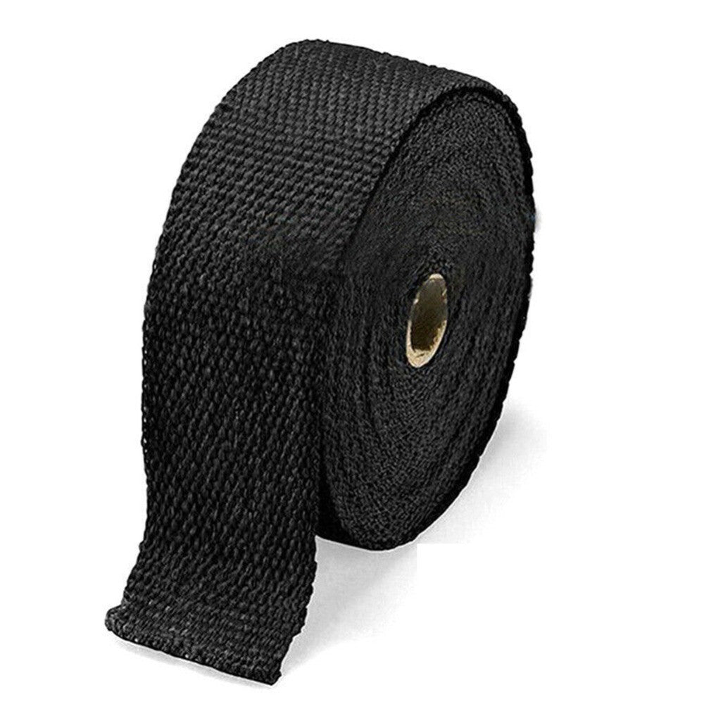 Exhaust Wrap Motorbike Motorcycle Bike Black 15m x 50mm for Harley Heat Wrap