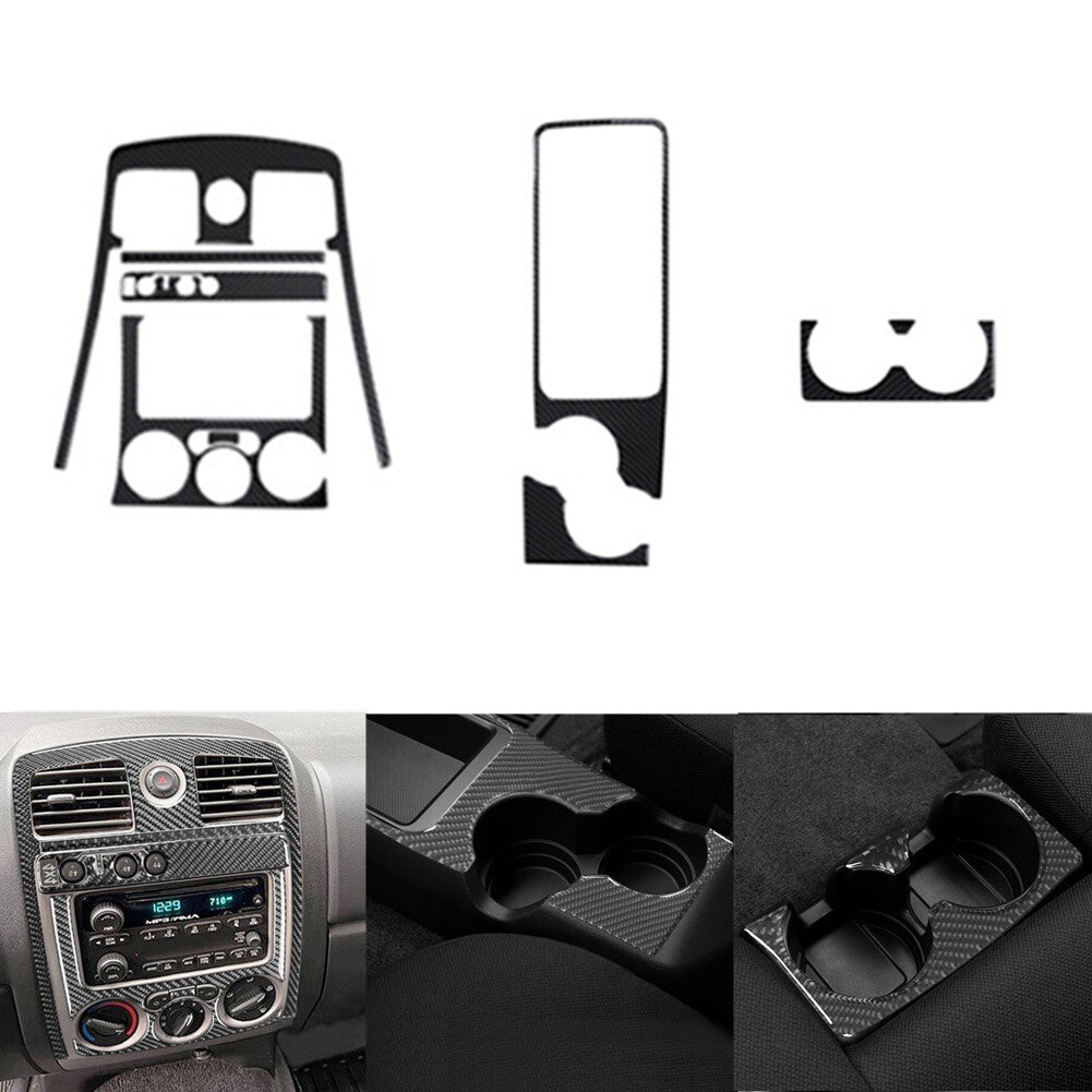 Carbon Fiber Center Console 4DR 4WD Cover Kit For Colorado 2004-12/ for Canyon 05-12